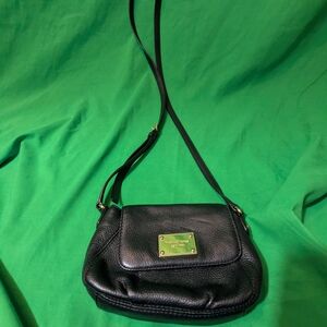 Michael Kors Black Shoulder Bag with Compact Shape and Thin Strap